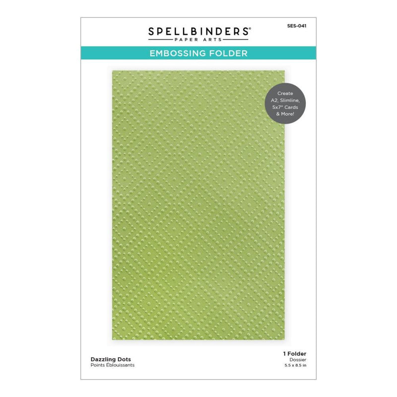 Spellbinders Embossing Folder Dazzling Dots