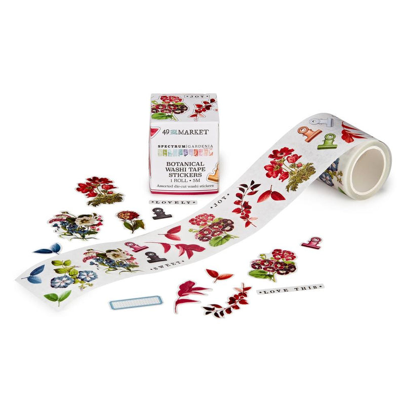 49 And Market Washi Sticker Roll Spectrum Gardenia Botanical