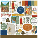 Echo Park Bible Stories: David & Goliath Cardstock Stickers 12"X12" Elements