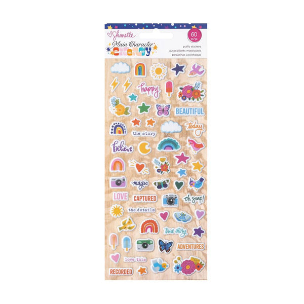 Shimelle Main Character Energy Stickers 60/Pkg - Mini Puffy*