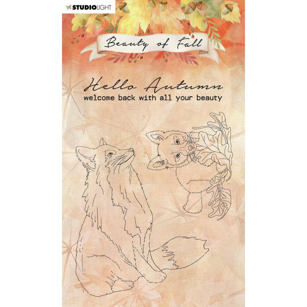 Studio Light Beauty Of Fall Clear Stamp NR. 61 - Foxes*