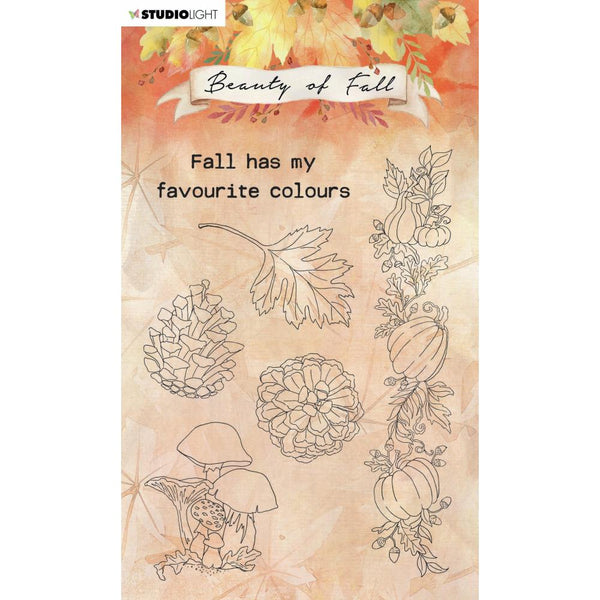 Studio Light Beauty Of Fall Clear Stamp NR. 62 - Mushrooms & Pumpkins*