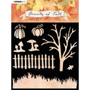 Studio Light Beauty Of Fall Stencil 6"x 6" - NR. 34, Falling Leaves*