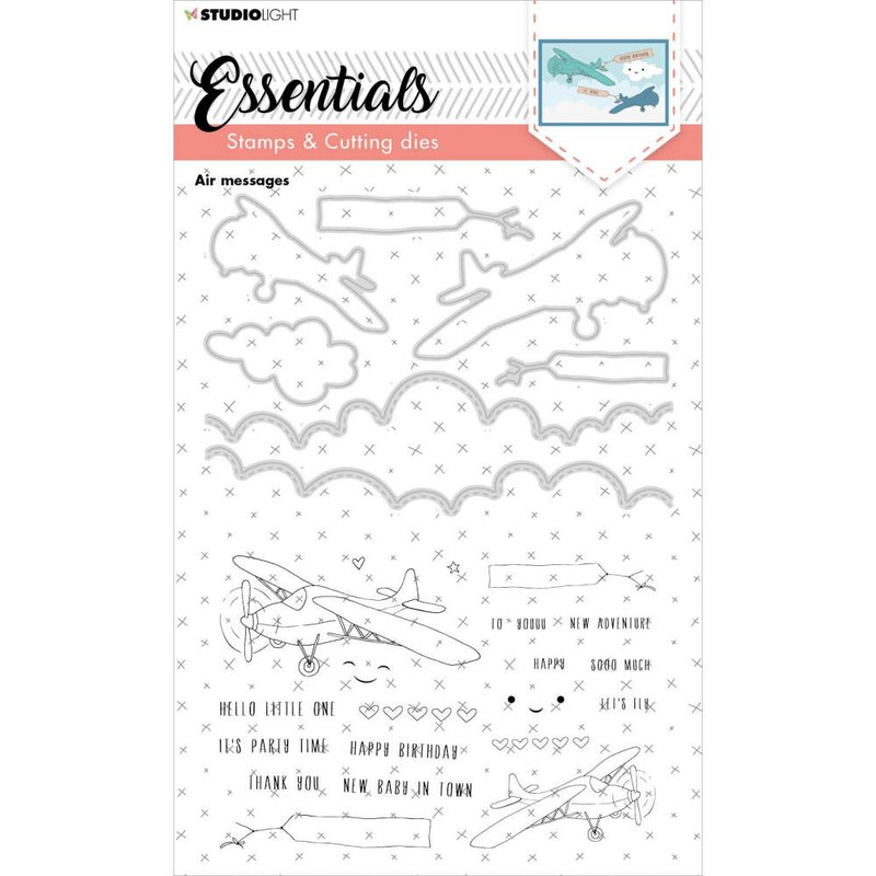 Studio Light Essentials Stamp & Die Set - Nr. 25, Air Messages*