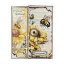 Poppy Crafts Burnt Edge Scrap Paper Pack - Yellow Flora & Fauna
