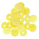 Bohin Finger Snap Fasteners 13mm (1/2") 8 Sets - Yellow