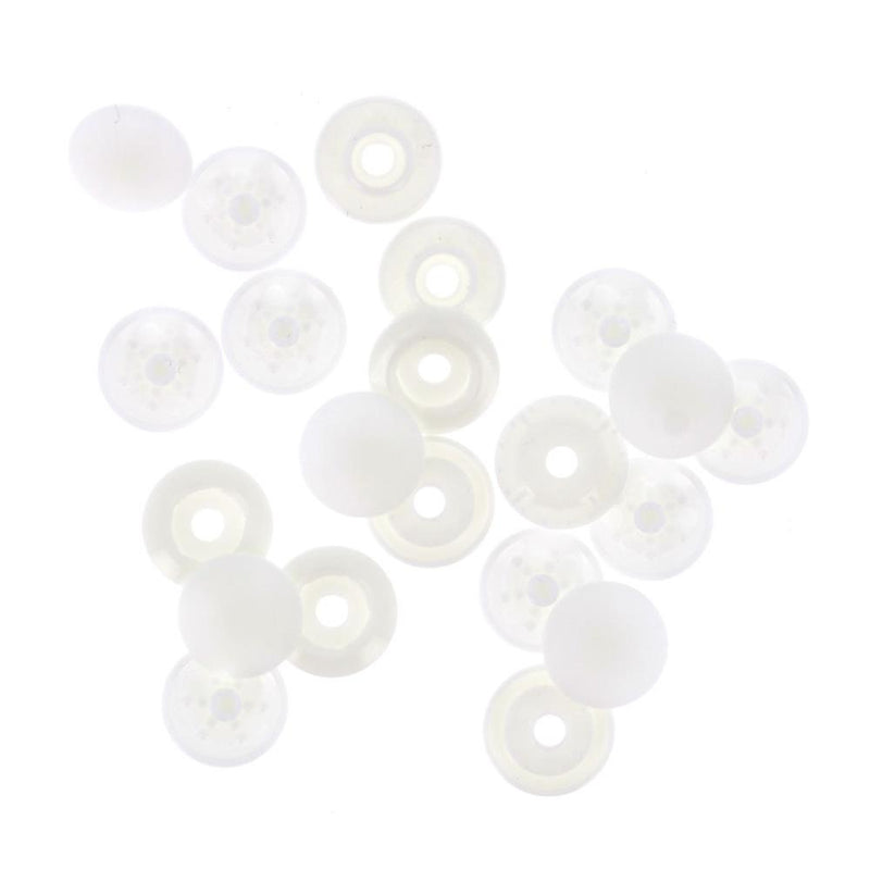 Bohin Finger Snap Fasteners 9mm (3/8") 8 Sets - White