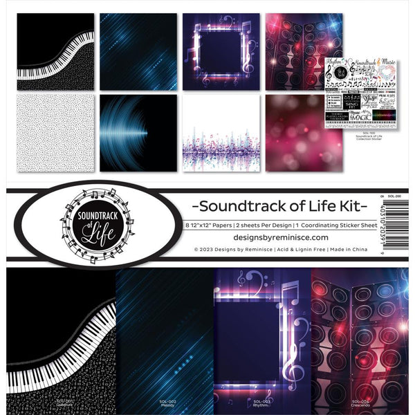 Reminisce Collection Kit 12"X12" Soundtrack Of Life*