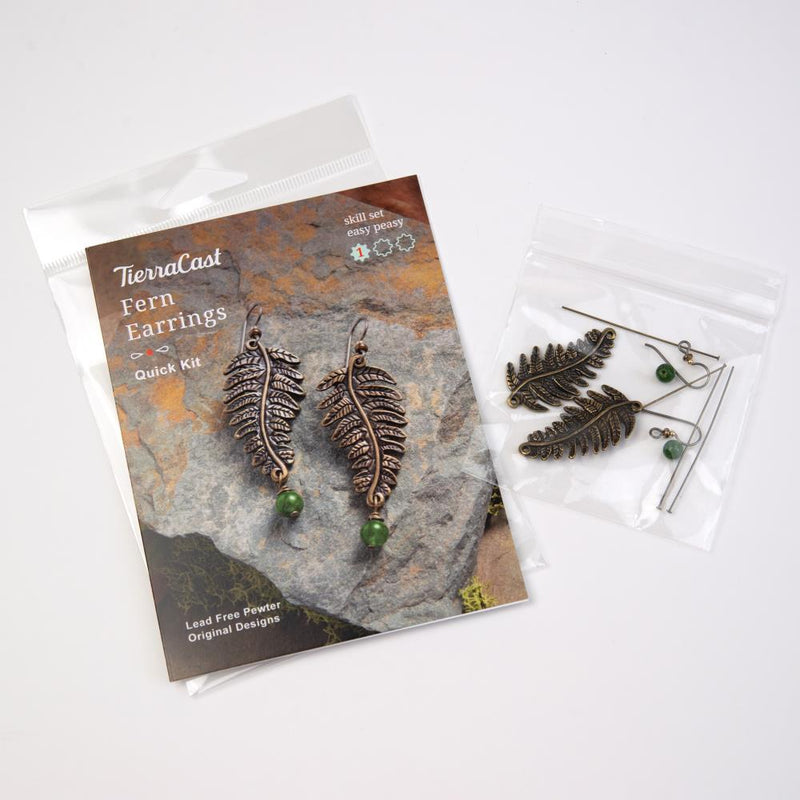 TierraCast Fern Earrings Jewellery Making Kit*