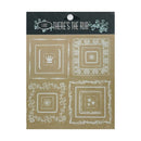 Luxe Designs - There's The Rub - Rub-Ons - Mini Square Frames - White
