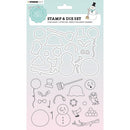 Studio Light Sweet Stories Stamp & Die Set - Nr. 19, Snowman*