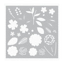 My Favorite Things Premium Stencil 6"x 6" - Flower Bouquet Builder