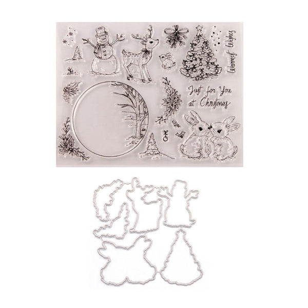 Poppy Crafts Cutting Dies & Stamp Set #82 - Warmest Wishes