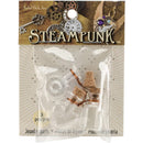 Solid Oak Steampunk Glass Accents 3 pack - Fancy Bottles*