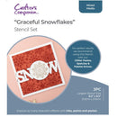 Crafter's Companion Stencil Set Graceful Snowflakes