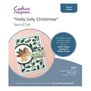 Crafter's Companion Stencil Set Holly Jolly Christmas