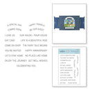 Spellbinders Clear Acrylic Stamps - Make A Scene Sentiments designed by Becca Feeken*