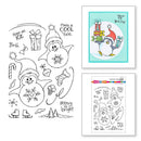Stampendous Clear Stamp Set FransFormer Snowy Penguins*