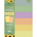 Nature's Garden Sunflower Luxury Linen Card 8.5"x 11" 24 pack*