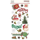 Simple Vintage Dear Santa Chipboard Stickers 6"X12"