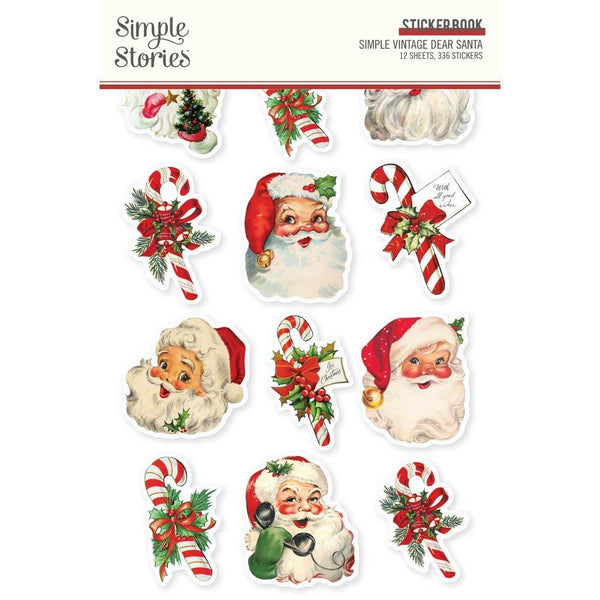 Simple Stories Sticker Book 12/Sheets Simple Vintage Dear Santa