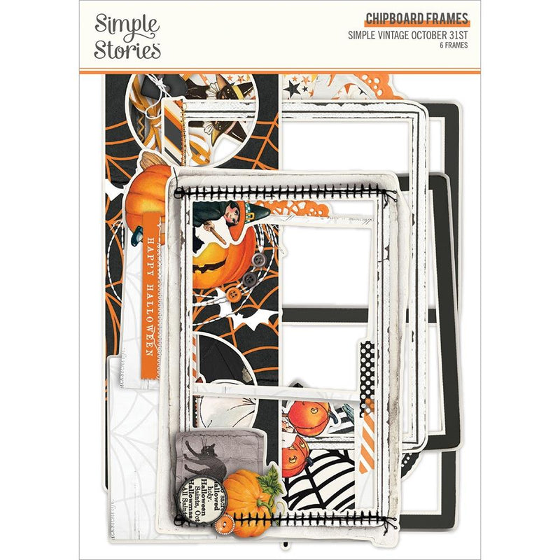 Simple Vintage October 31st - Chipboard Frames 6 Pack*