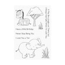 My Favorite Things Clear 4"x6" Stamp Set - Sweetest Safari Set