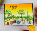 Picket Fence Studios 6"x 6" Stamp Set - A Walk In The Park*