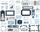 Echo Park Cardstock Ephemera 33 pack - Frames & Tags, Winter*