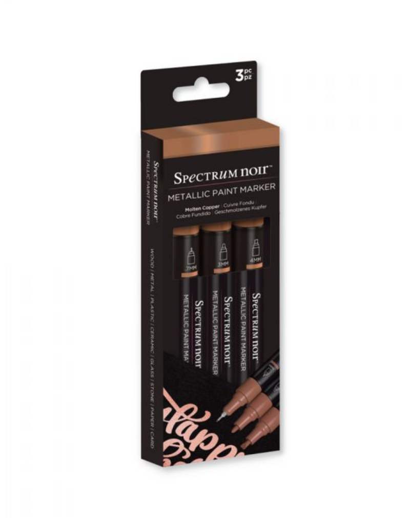 Spectrum Noir Metallic Paint Marker 3 pack - Molten Copper