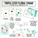 Concord & 9th Dies - Triple-Step Floral Frame*