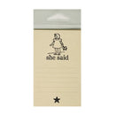 Jenni Bowlin Vintage General Theme Journaling Cards - She Said*