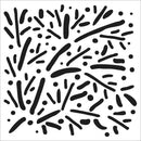 Crafter's Workshop Template 12"x 12" - Scattered Branches*