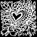 Crafter's Workshop Template 12"X12" - Botanical Heart*