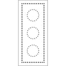 Crafter's Workshop Slimline Stencil 4"X9" - Dotted Circles*