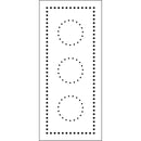 Crafter's Workshop Slimline Stencil 4"X9" - Dotted Circles*