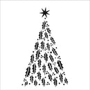Crafter's Workshop Template 6"x 6" - Happy Holly Tree*