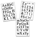 Crafter's Workshop Stencil 8.5"X11" 3pack  - Traditional Alphabet