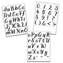 Crafter's Workshop Stencil 8.5"X11" 3pack  - Calligraphy Alphabet