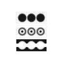 Crafter's Workshop Layered Card Stencil 8.5"X11" - Slimline Layered Triple Daisies*