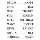 Crafter's Workshop Layered Card Stencil 8.5"X11" - Full Sheet Of Good Words