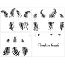 Crafter's Workshop Layered Card Stencil 8.5"X11" - Layered Fern Banner*