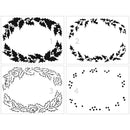 Crafter's Workshop Layered Card Stencil 8.5"X11" - Layered Holly Wreath*