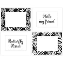 Crafter's Workshop Layered Card Stencil 8.5"X11" - A2 Butterfly Ferns Frames*