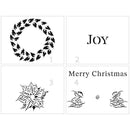Crafter's Workshop Layered Card Stencil 8.5"X11"- A2 Layered Holly Jolly*