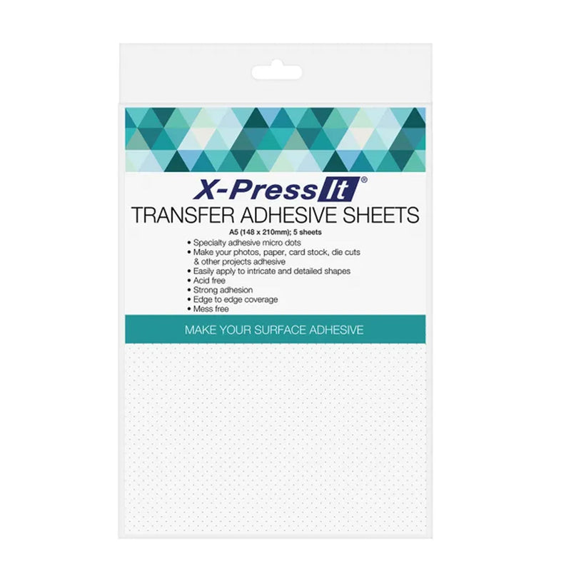 X-Press It Transfer Adhesive Sheets A5 - 5 Sheets*