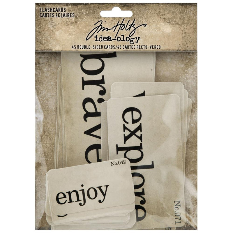 Tim Holtz Idea-Ology Double-Sided Flashcards 45 pack