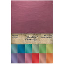 Tim Holtz Idea-Ology Kraft-Stock Stack Cardstock Pad 6"X9" 24 pack - Metallic Colours*