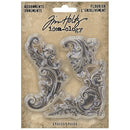 Tim Holtz Idea-Ology Metal Adornments 3 pack - Flourish*