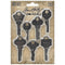 Tim Holtz Idea-Ology Metal Word Keys 7 pack*